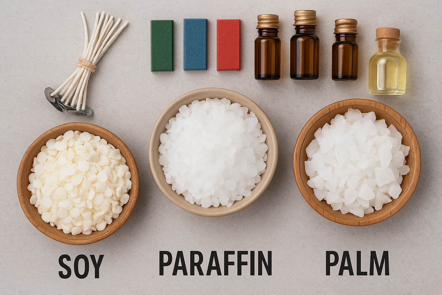 شمع خام بأنواعه